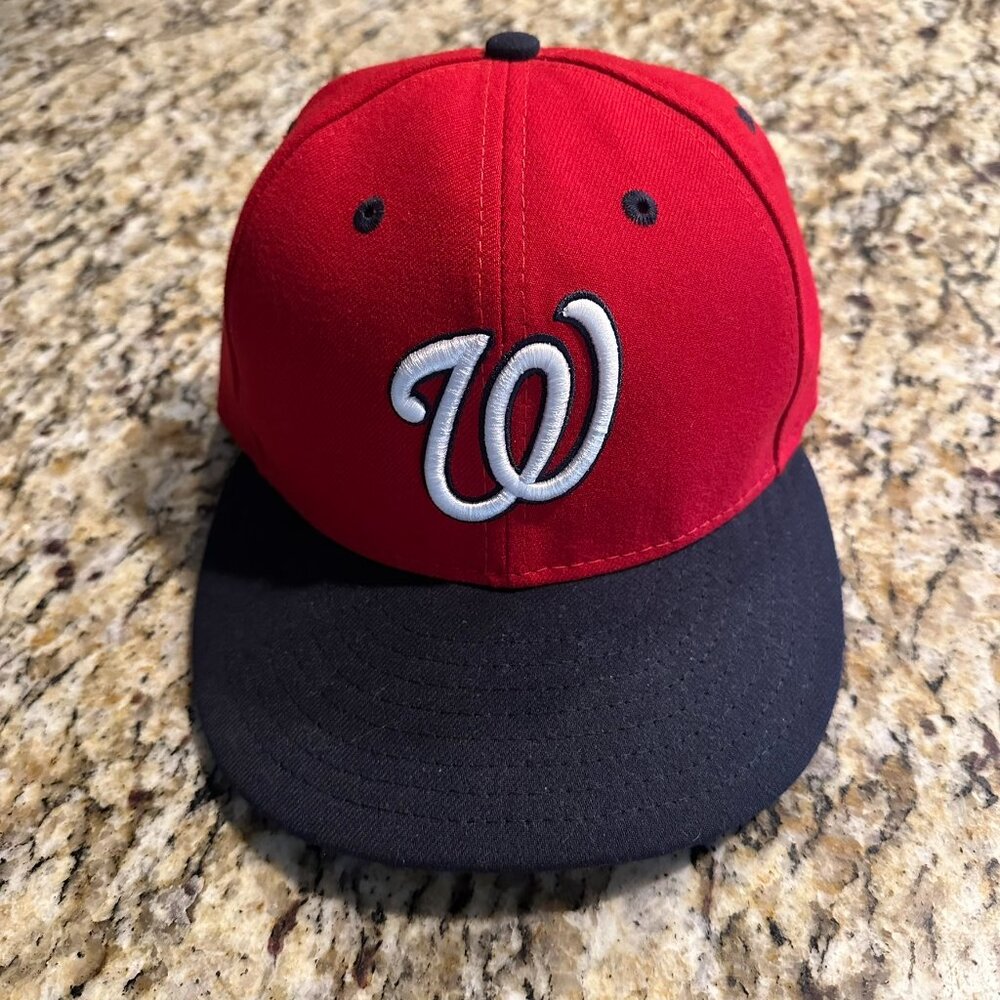 Washington Nationals MLB 59FIFTY Baseball Hat Size 7 ‎ Authentic Collection